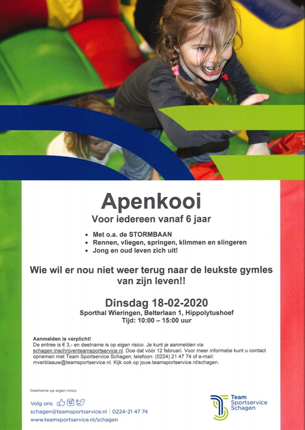 Bericht van Team Sportservice: Apenkooi!