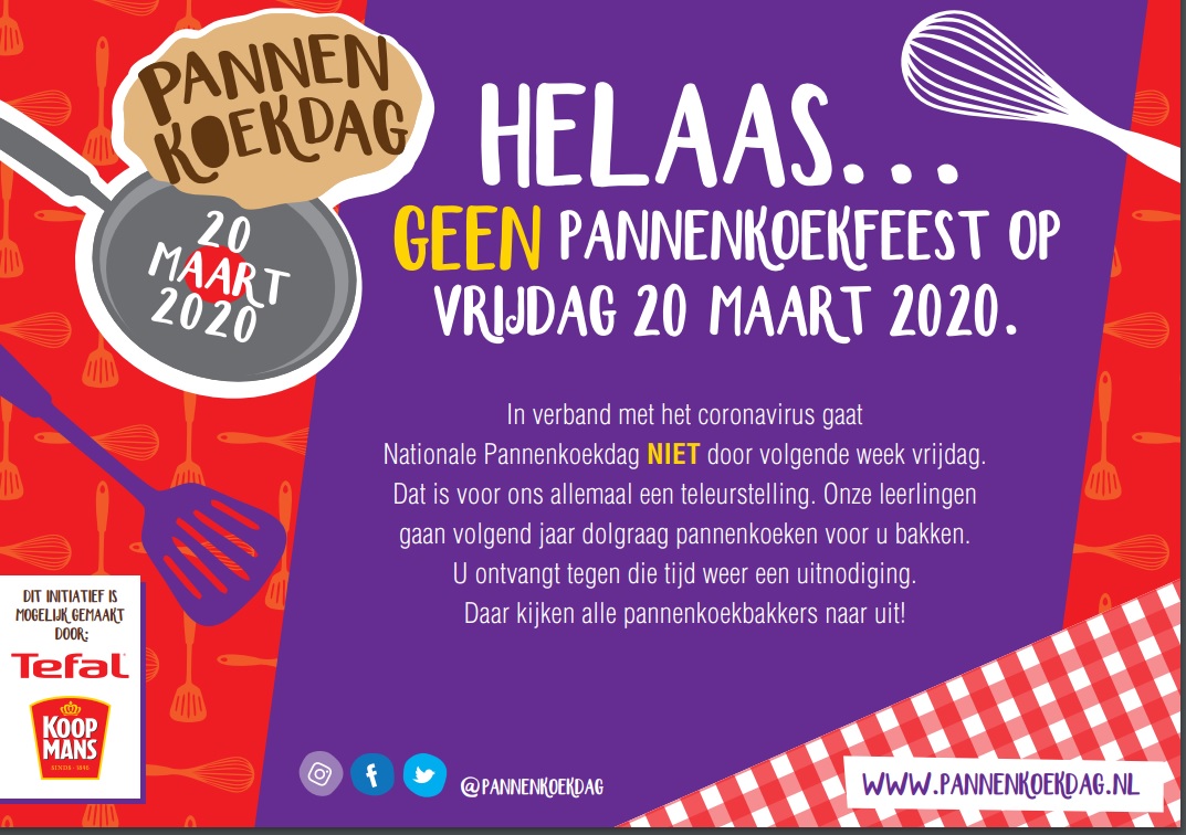 AFGELAST: Pannenkoekendag